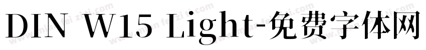 DIN W15 Light字体转换